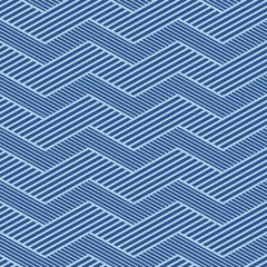 Japanese Zigzag Stripe Vector Seamless Pattern