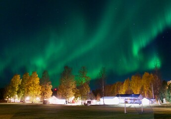 Northern Light in the North of Sweden