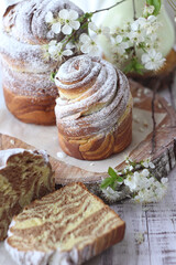 bread with cheese and herbs