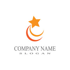 Star icon Template vector illustration design