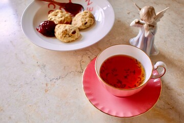 紅茶とクッキー