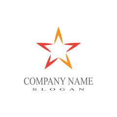 Star icon Template vector illustration design