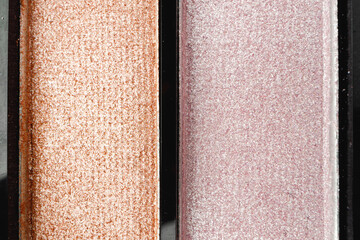 Fototapeta premium Eye shadows make-up cosmetic palette close up
