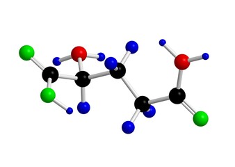 Molecular structure of glutamate
