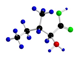 Molecular structure of isoleucine