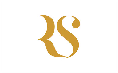 Fototapeta premium Illustration vector graphic of letter RS icon logo template design
