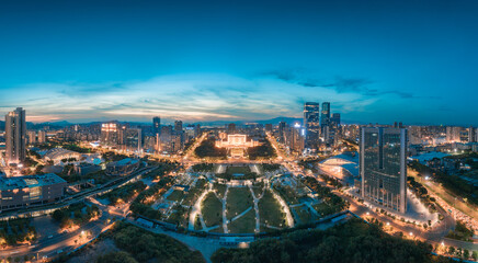 Fototapeta na wymiar City night view of Huizhou City, Guangdong Province, China 