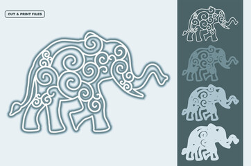 Animal Vector SVG 3D Layered, Eps 10