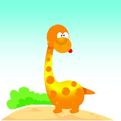 cute dinosaur cartoon, ancient animals