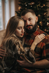 christmas love , couple  love 