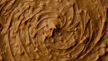 yummy peanut butter top view 