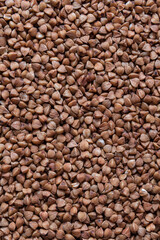 Natural buckwheat fried background texture