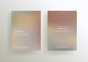 gradient background, soft color frames.