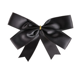 Dark ribbon for graphic design and use case. Design element with clipping path