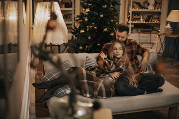 christmas love , couple  love 