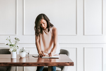 CEO in her stylish office