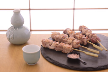 焼き鳥と日本酒