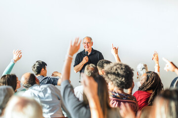 Group of people participating in a seminar