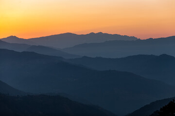 Fototapeta na wymiar Himalayan Dawn Layers