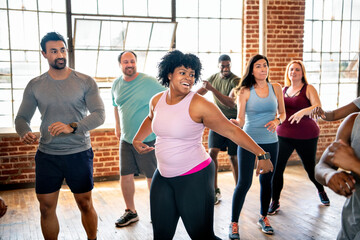 Zumba class at the gym - 410612522
