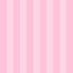 Pattern for Valentines day. Repetitive vertical strips of pink and white color. Striped pattern. Seamless texture background. Vector illustration