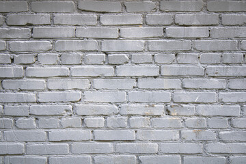 White misty brick wall for background or texture
