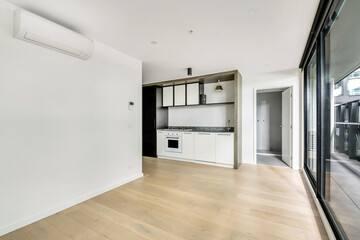 Empty and unfurnished brand new apartment
