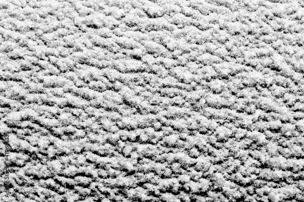 Poster white snow isolated on a black background. winter elements for design