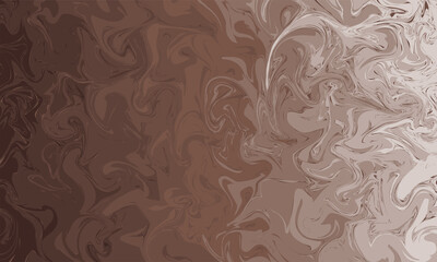 Trendy painting brown fluid liquid marble texture abstract background