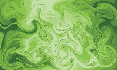 Fototapeta premium Trendy painting green fluid liquid marble texture abstract background
