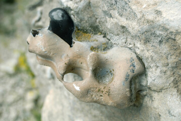 Silicon outcrops in rock, Belokuzminovka