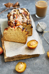 Fototapeta premium Homemade plum cake