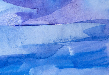 Naklejka premium blue purple watercolor background