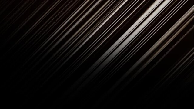 Animation of parallel lines in shades of grey and white streaking diagonally across black background