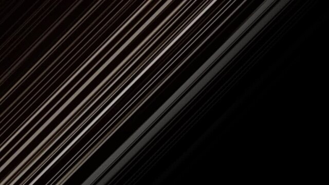 Animation of parallel lines in shades of grey and white streaking diagonally across black background