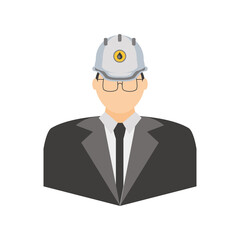 industry petroleum manager man with hard hat