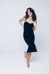 Beautiful brunette woman natural face casual female fashionable portrait lifestyle beauty girl