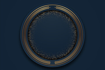Luxury Gold Background with dark metal texture in 3d abstract style