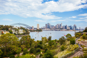 Sydney Skylinefropm Berrys Bay in Australia