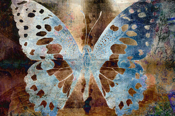 grunge butterfly texture 