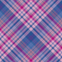 Seamless pattern in wonderful pink, blue and purple colors for plaid, fabric, textile, clothes, tablecloth and other things. Vector image. 2