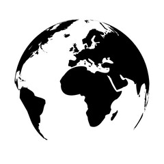 World map - vector illustration of earth map on white background	