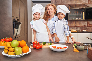 dinner with fresh vegetables