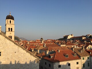 Fototapeta premium rooftops view of the town of dubrovnik