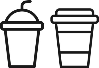 coffee pot icon. coffee cup icon vector
