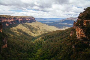 Fototapeta na wymiar Blue Mountains Valley View Australia