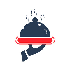 Food Icon. Restaurant food, hot food icon. warm food, food dining, lunch icon