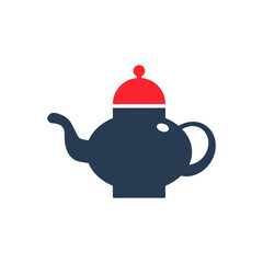 Tea pot icon. coffee pot, hot coffee and tea icon with vector illustration.