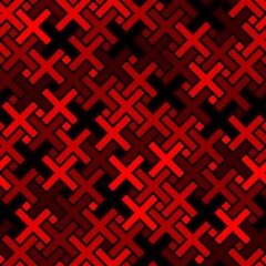 Cross shapes columns seamless pattern. Geometric ornament for textile print