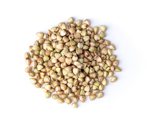 Buckwheat isolated on the white background